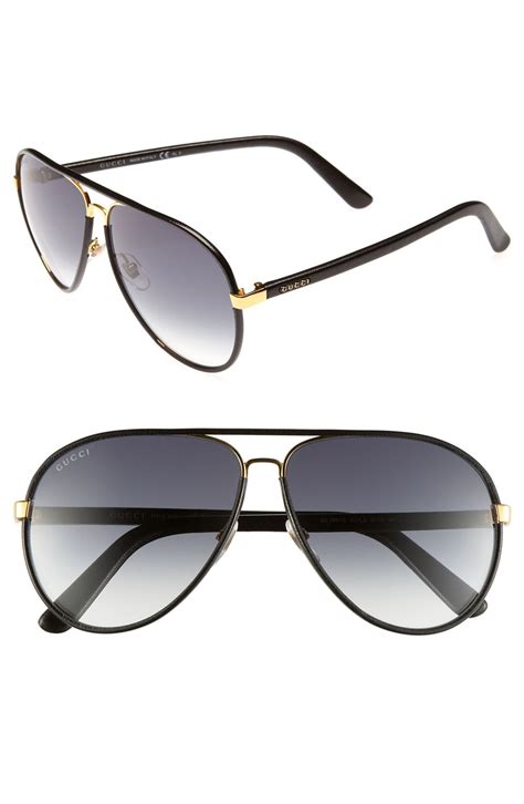 gucci leather wrapped aviator sunglasses|Gucci aviator sunglasses for women.